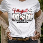 T-Shirt Personnalisé avec Texte et Motif de Balle Cadeau Anniversaire Fête pour Maman