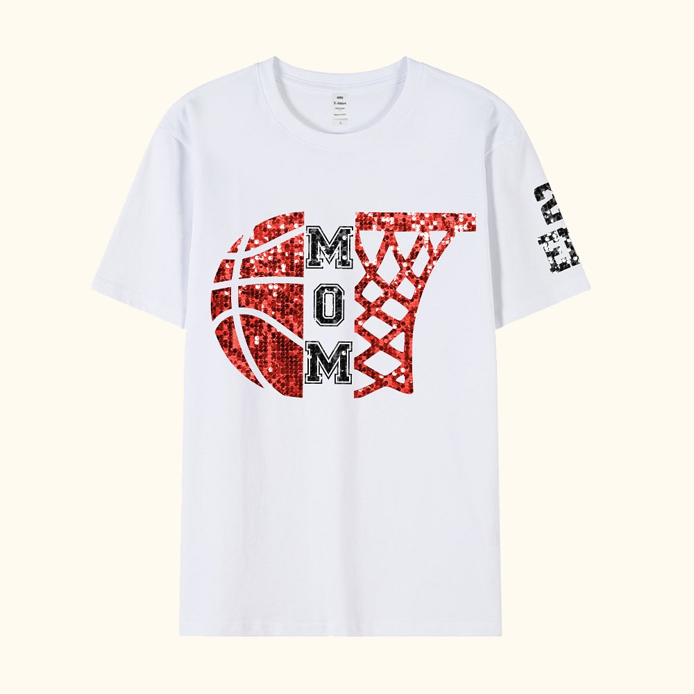 T-shirt Sweatshirt Sweat à Capuche Personnalisé avec Nom Texte et Numéro Cadeau Anniversaire pour Amoureux de Basket-ball