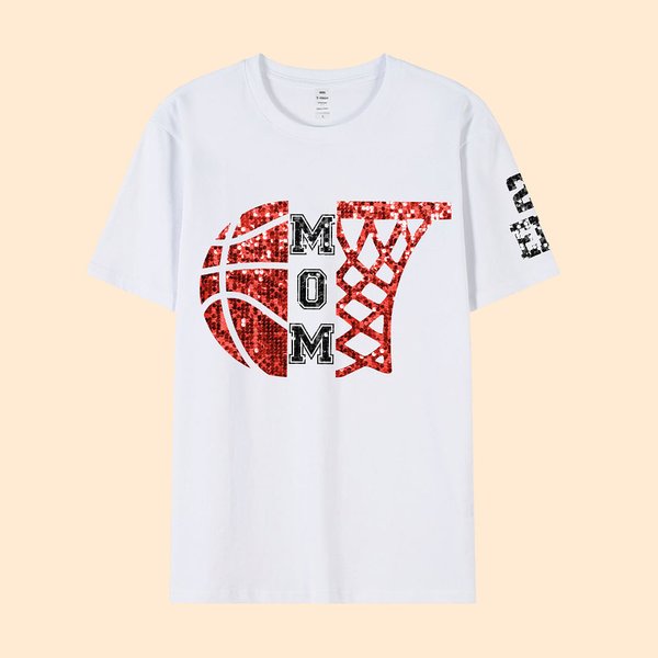 T-shirt Sweatshirt Sweat à Capuche Personnalisé avec Nom Texte et Numéro Cadeau Anniversaire pour Amoureux de Basket-ball