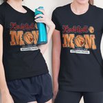 T-Shirt Personnalisé avec Texte et Motif de Balle Cadeau Anniversaire Fête pour Maman