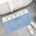 Personalized Ballet Positions  & Movements Super Absorbent Non-slip Door Mat with Name Gift for Ballerina Dance Lovers