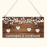 Segno di legno dell'albero genealogico personalizzato con 1-12 nomi a cuore Decorazione murale Festa della mamma Regalo di anniversario per la famigli