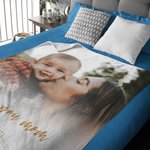 Coperta morbida personalizzata con foto del personaggio e testo Regalo per la festa della mamma e la festa del bebè per la famiglia