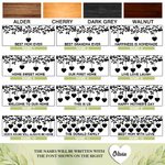 Segno di legno dell'albero genealogico personalizzato con 1-12 nomi a cuore Decorazione murale Festa della mamma Regalo di anniversario per la famigli