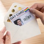 Personalised Premium Membership Photo Gay Identity Card with Name and Gift Bag Rainbow Community Funny Gift for LGBT Pride