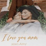 Coperta morbida personalizzata con foto del personaggio e testo Regalo per la festa della mamma e la festa del bebè per la famiglia