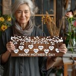 Segno di legno dell'albero genealogico personalizzato con 1-12 nomi a cuore Decorazione murale Festa della mamma Regalo di anniversario per la famigli