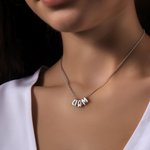 Gepersonaliseerde 3D Bubble Letter Ketting Minimalistische initiaal naam sieraden verjaardag Moederdag cadeau voor haar