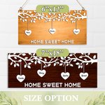 Segno di legno dell'albero genealogico personalizzato con 1-12 nomi a cuore Decorazione murale Festa della mamma Regalo di anniversario per la famigli