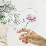 Personalizado Mariposa Nacimiento Flor Placa de acrílico con nombre Día de la Madre Cumpleaños Aniversario Regalo para ella