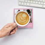 Personalized  4 Photos Collage Ceramic Coasters with Text Set of 2 Housewarming Mother's Day Gift for Mother Family