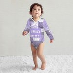 Personalized Classic Winnie the Pooh Theme Cotton Baby Onesie with Name Baby Shower Gift for Newborn