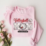 Personalised Colourful Ball Sport Mom Like A Normal Mom Sweatshirt with Text Birthday Mother’s Day Gift for Mom