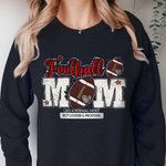 Personalised Colourful Ball Sport Mom Like A Normal Mom Sweatshirt with Text Birthday Mother’s Day Gift for Mom
