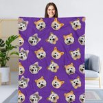 Retrato personalizado de perro y gato Manta suave Regalo de cumpleaños para el dueño de una mascota