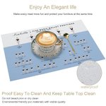 Personalisierte Ballett Positionen & Bewegungen Wasserdichtes Tischset Tanzen Mädchen Küche Dekoration Geschenk für Ballerina Ballettliebhaber