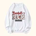 Personalised Colourful Ball Sport Mom Like A Normal Mom Sweatshirt with Text Birthday Mother’s Day Gift for Mom
