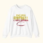 Personalizzato Multicolore Faux Glitter Football T-shirt Felpa con cappuccio con testo Anniversary Team Gift for Football Lover