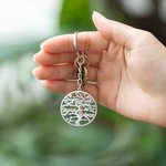 Personalized Engraved Family Tree Keychain with 1-13 Names Mother's Day Birthday Gift for Family