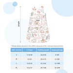 Gepersonaliseerde bloemige schattige olifant mouwloze slaapzak met rits met initiaal en naam verjaardagscadeau voor pasgeboren baby's