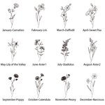 Vaso Personalizado Flor de Nacimiento Versículo de la Biblia 20oz con Nombre Cumpleaños Aniversario Día de la Madre Regalo para Mujer