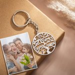 Personalized Engraved Family Tree Keychain with 1-13 Names Mother's Day Birthday Gift for Family