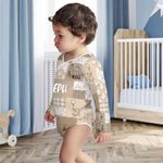 Personalized Classic Winnie the Pooh Theme Cotton Baby Onesie with Name Baby Shower Gift for Newborn