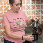 Henkilökohtainen Retro akvarelli syntymän kukka kukkakimppu T-paita collegepaita lapsen nimet äitienpäivä syntymäpäivälahja äidille isoäitiille