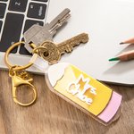 Matita personalizzata Portachiavi a doppio strato in acrilico con nome Compleanno Regalo di laurea per l'insegnante