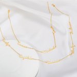 Personalised Minimalist Multiple Names Necklace Mother's Day Birthday Gift for Women