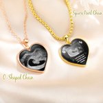 Gepersonaliseerde hart vormige baby sonogram echografie ketting pasgeboren Memorial Moederdag cadeau voor vrouwen