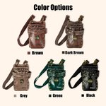 Personalised Multi-Compartment Leather Hairdressing Scissors Waist Bag with Name and Belt Gift for Hairstylist Barber