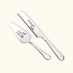 Personalisierter Tortenheber und Tortenmesser im Set mit Namen und Datum Gravur Perfektes Hochzeit Jahrestag Geschenk für Brautpaar Ehepaar