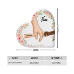 Gepersonaliseerde Bloem 1-8 Hand-Holding Acrylplaat met Namen Moederdag Verjaardagscadeau voor Mama Oma