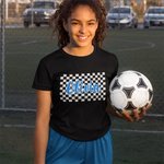 Personalisierte Schule Maskottchen 100 % Baumwolle Erwachsenen-T-Shirt und Kind T-shirt Sport Spiel Tag Schule Geist Geschenk für Kinder Mom Sportlieb