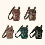 Personalised Multi-Compartment Leather Hairdressing Scissors Waist Bag with Name and Belt Gift for Hairstylist Barber