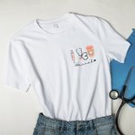 Personalized Syringe Stethoscope Unisex Crewneck T-Shirt Sweatshirt Nurses Week Birthday Gift for Nurse Doctor