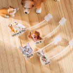 Personalized Pet Portrait Food-safe Reusable Straw Cover with 1-3 Names for Stanley Tumbler Accessory Birthday for Pet Lover