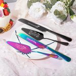 Personalized 2pcs Wedding Cake Cutting Set Engraved Knife Server with Names and Date Anniversary Bridal Party Gift for Couple