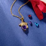 Collier de pierre de naissance personnalisé avec nom gravé Cadeau de fin d'études pour les diplômés de la classe 2025