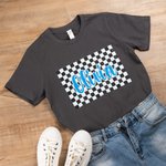 Personalisierte Schule Maskottchen 100 % Baumwolle Erwachsenen-T-Shirt und Kind T-shirt Sport Spiel Tag Schule Geist Geschenk für Kinder Mom Sportlieb