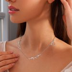 Minimalista personalizado 1 -3 nombre árabe Collar Día de la Madre Cumpleaños Regalo para las mujeres