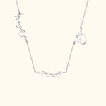 Minimalista personalizado 1 -3 nombre árabe Collar Día de la Madre Cumpleaños Regalo para las mujeres