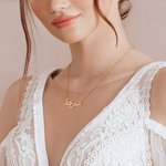 Minimalista personalizado 1 -3 nombre árabe Collar Día de la Madre Cumpleaños Regalo para las mujeres