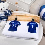 Personalised Football Printed Soft Fleece Family Blanket with 1-6 Names Father's Day Birthday Gift for Him
