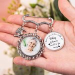 Gepersonaliseerde Antieke Graduation Cap Memorial Tassel Broche Pin met 1-6 foto Charms Grad Ceremony Sympathie Gift voor klasse van 2025 afgestudeerden