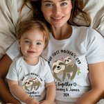 T-shirt personnalisé Notre première fête des mères ensemble Onesie bébé avec nom Girafe Elephant Ours Koala Cadeau pour nouvelle maman Bébé