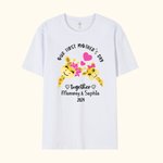 T-shirt personnalisé Notre première fête des mères ensemble Onesie bébé avec nom Girafe Elephant Ours Koala Cadeau pour nouvelle maman Bébé