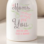 Gepersonaliseerde If Mom Were Flowers We Would Pink You Keramische bloemenvaas met tekst en naam Home Decor Moederdag Verjaardagscadeau voor vrouwen
