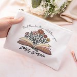 Trousse de maquillage personnalisée avec nom Cadeau d'appréciation pour professeur